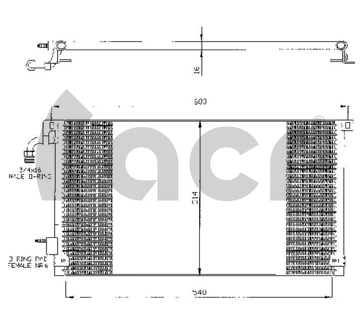  Condensador aire acondicionado Citroen Saxo 