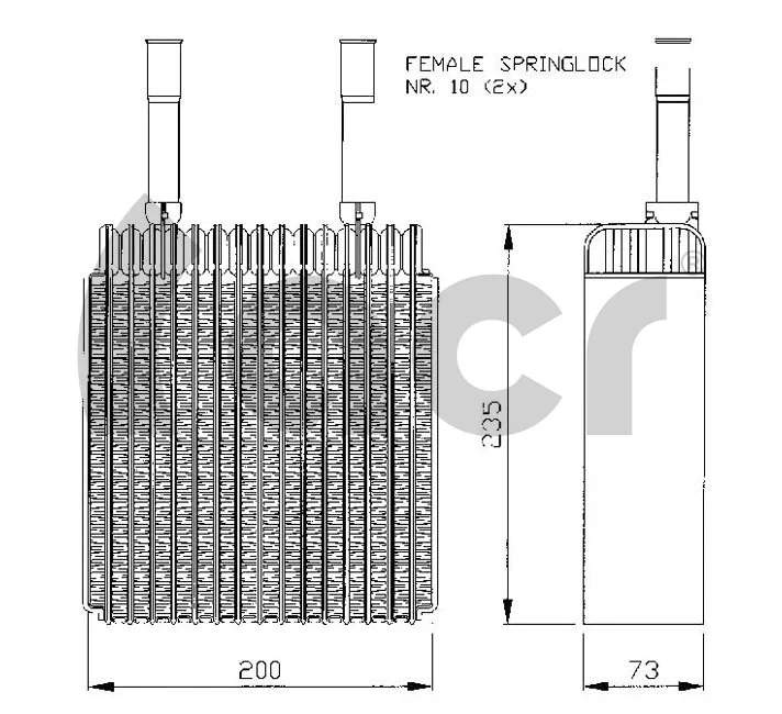 Comprar Evaporador de aire acondicionado Ford Ka  RBT a bajo precio