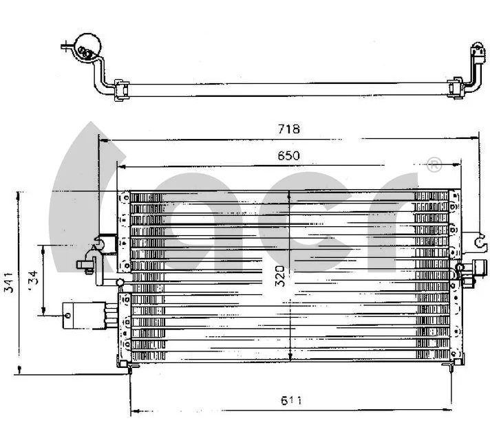 Condensador para Nissan Primera  (P10)