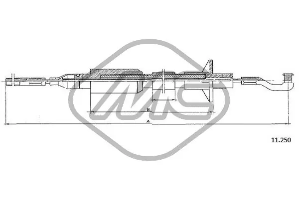 Cable embrague para Opel Kadett (31-34, 41-44)