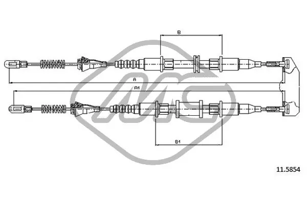 Comprar 90369708 General Motors Cable de freno de mano trasero derecho/izquierdo
