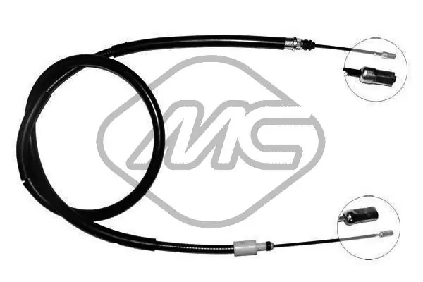 107006 Beca Cables Cable de freno de mano trasero derecho