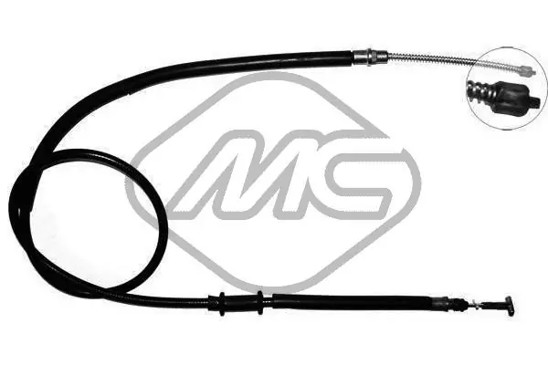 Cable de freno de mano trasero izquierdo para Fiat Palio 178DX