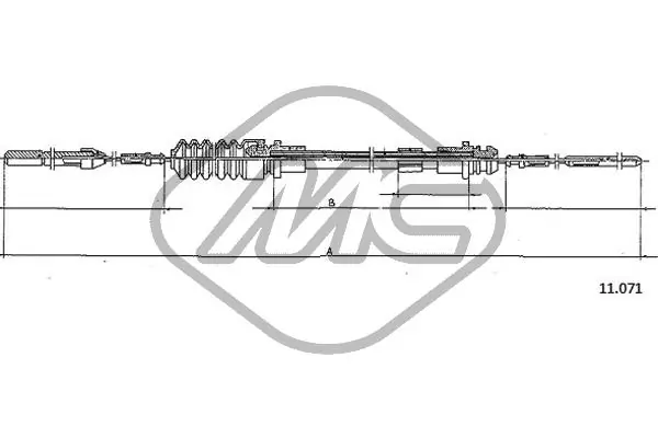 Cable Bowden Volkswagen LT I (281-363, 21A, 21B, 21D, 21E)