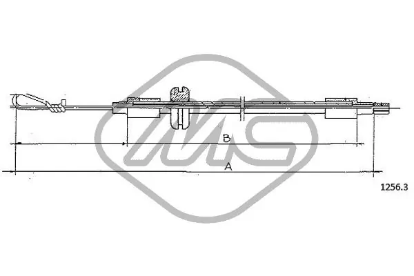 Cable de capó del motor Fiat Uno (1983-1996)
