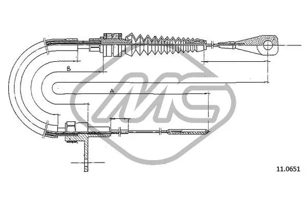 Cable del acelerador Volkswagen Transporter III (1979-1992)