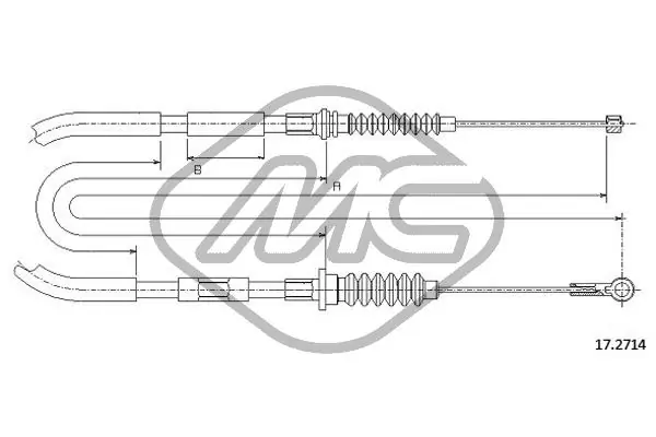 Comprar Cable de freno de mano trasero derecho Isuzu Trooper  UBS a bajo precio