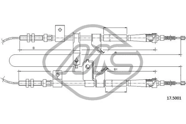 Comprar Cable de freno de mano trasero derecho/izquierdo Suzuki Alto III EF a bajo precio