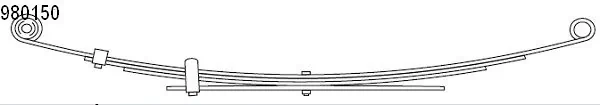 Ballestas de suspensión trasera Suzuki Samurai (1988-2004)