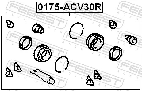Comprar Kit de reparación de pinzas de freno trasero Toyota Camry V V30
