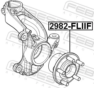 2982FLIIF Febest Cubo delantero