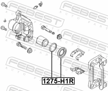 1275H1R Febest Kit de reparación de frenos trasero