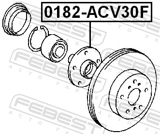 0182ACV30F Febest Cubo delantero