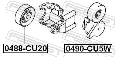 Comprar Tensor de correa poli V Mitsubishi Lancer IX CSA