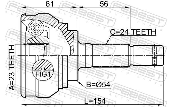 Junta homocinética para Geely CK I 