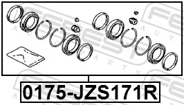 Comprar Kit de reparación de pinzas de freno trasero Lexus IS  E1