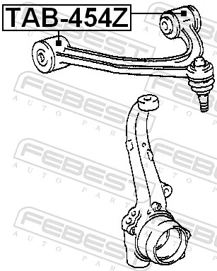 TAB454Z Febest Buje del brazo de suspensión delantero superior
