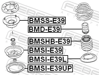 BMSIE39L Febest Espaciador de goma inferior del resorte delantero