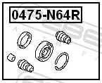 Comprar Kit de reparación de pinzas de freno trasero Mitsubishi Galant VII E5A, E7A, E8A