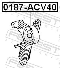 0187ACV40 Febest Tensor de correa de alternador