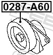 0287A60 Febest Tensor de correa de alternador