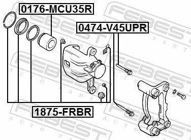Comprar Kit de reparación de pinzas de freno trasero Nissan Murano  Z50