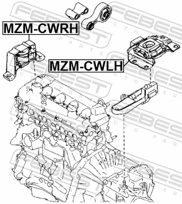 MZMCWRH Febest Soporte de motor derecho