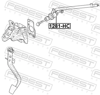 51868 ABS Cilindro maestro de clutch