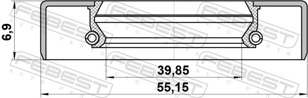 Anillo retén de semieje, eje trasero Toyota Corolla E9