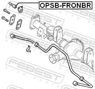OPSBFRONBR Febest Buje de barra estabilizadora trasera