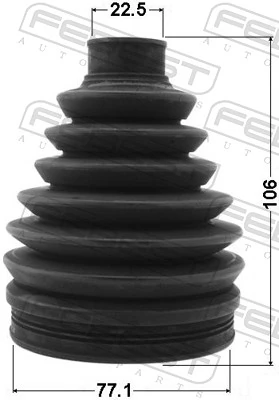 0217PC11X Febest Fuelle transmisión delantero exterior