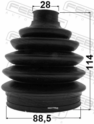 1417ACT Febest Fuelle transmisión delantero exterior