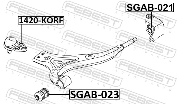 Comprar Rótula inferior de suspensión SsangYong Actyon  