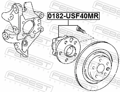 Buje de rueda trasero para Lexus LS 600H/600HL UVF4