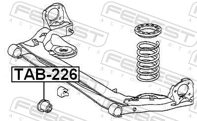 Silentblock del subchasis trasero Toyota Avensis Verso monovolumen (LCM) (2001 - 2009) precio, desde 30,67 EUR
