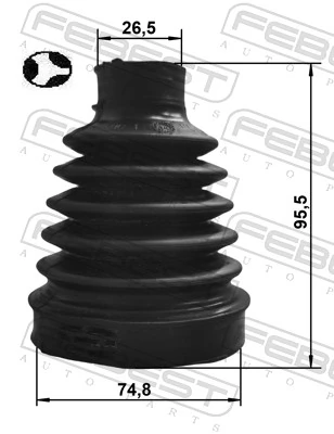 Fuelle, semieje delantero interior Renault Clio III