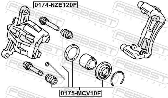 Comprar Kit de reparación de pinzas de freno Toyota Camry III V10