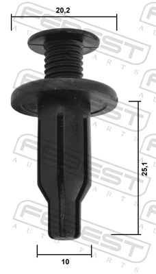 8615737000 Mitsubishi Clip de fijación de parachoques trasero