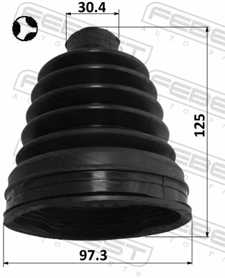 Fuelle, árbol de transmisión delantero exterior Ford Transit 6 V347/8