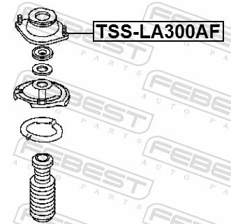 TSSLA300AF Febest Soporte del amortiguador delantero