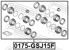 Kit de reparación, pinza de freno delantero Ford FR3Z2B120A precio, desde 12,70 EUR