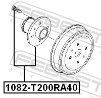 Buje de rueda trasero para Chevrolet Aveo II T250, T255