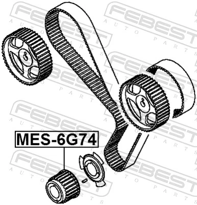 Piñón del cigüeñal  para Mitsubishi Pajero II Canvas Top V2W, V4W