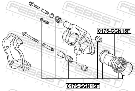 Comprar Kit de reparación de pinzas de freno Toyota Hiace II H5