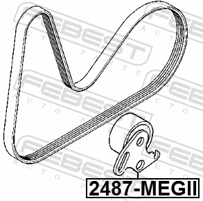 Comprar Polea tensora correa poli V Renault Megane II EM0, EM1