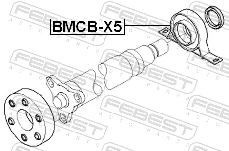 BMCBX5 Febest Rodamiento central del eje de transmisión