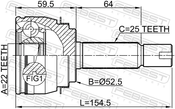 Junta homocinética exterior delantera Hyundai Accent IV sedán (RB) (2010 - 2014) precio, desde 49,83 EUR
