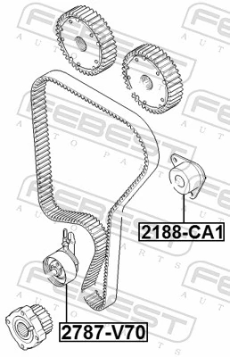 Rodillo intermedio de correa dentada Volvo XC70 CROSS COUNTRY