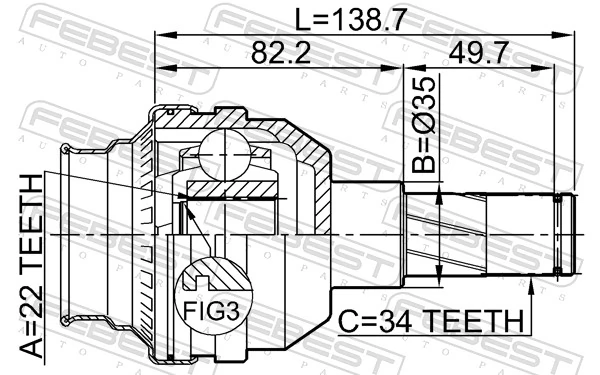 Comprar EX10773 Euroex Junta homocinética interna delantera
