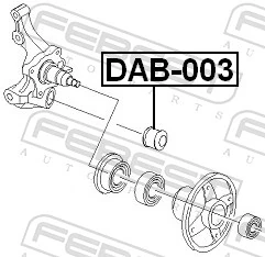 Comprar J50035D Japan Cars Buje de mangueta trasera